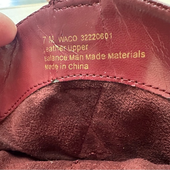 Franco Sarto Red Leather Cowboy Booties - Picture 10 of 11